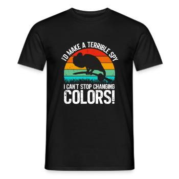 Chameleon Gifts - Men's T-Shirt - black - Front - AI Model Male 178 light (178cm)