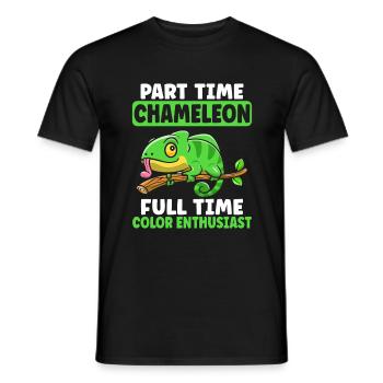 Chameleon Gifts - Männer T-Shirt - Schwarz - Vorne - AI Model Male 178 light (178cm)
