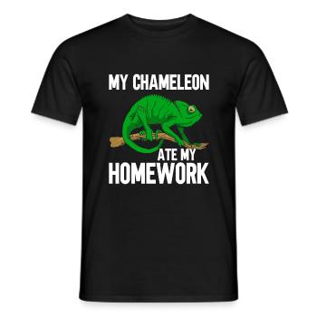 Chameleon Gifts - Men's T-Shirt - black - Front - AI Model Male 178 light (178cm)