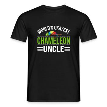 Cadeaux Caméléon - T-shirt homme - noir - Devant - AI Model Male 178 light (178cm)