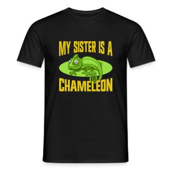 Chameleon Gifts - Männer T-Shirt - Schwarz - Vorne - AI Model Male 178 light (178cm)