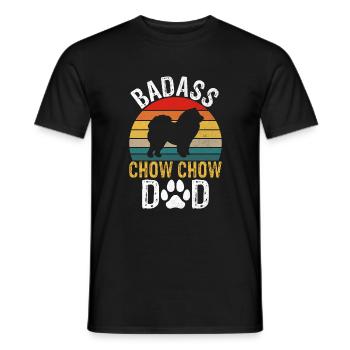 Cadeaux Chow Chow - T-shirt homme - noir - Devant - AI Model Male 178 light (178cm)