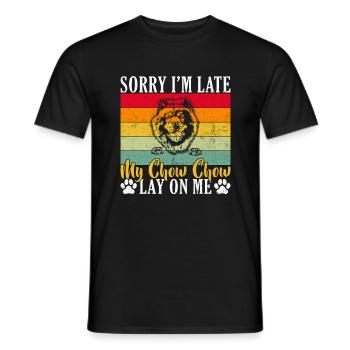 Cadeaux Chow Chow - T-shirt homme - noir - Devant - AI Model Male 178 light (178cm)