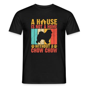 Chow Chow Gifts - Männer T-Shirt - Schwarz - Vorne - AI Model Male 178 light (178cm)