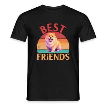 Chow Chow Gifts - Männer T-Shirt - Schwarz - Vorne - AI Model Male 178 light (178cm)