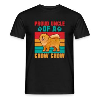 Chow Chow Gifts - Männer T-Shirt - Schwarz - Vorne - AI Model Male 178 light (178cm)