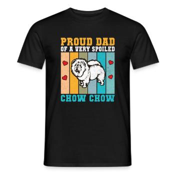 Chow Chow Gifts - Männer T-Shirt - Schwarz - Vorne - AI Model Male 178 light (178cm)