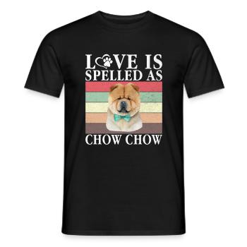 Chow Chow Gifts - Männer T-Shirt - Schwarz - Vorne - AI Model Male 178 light (178cm)