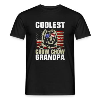 Chow Chow Gifts - Männer T-Shirt - Schwarz - Vorne - AI Model Male 178 light (178cm)