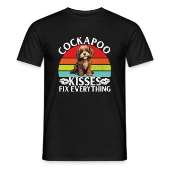 Cockapoo Gifts - Männer T-Shirt - Schwarz - Vorne - AI Model Male 178 light (178cm)