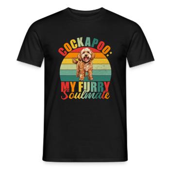 Cockapoo Gifts - Männer T-Shirt - Schwarz - Vorne - AI Model Male 178 light (178cm)