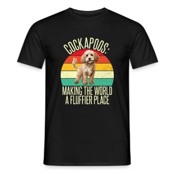 Cockapoo Gifts - Männer T-Shirt - Schwarz - Vorne - AI Model Male 178 light (178cm)
