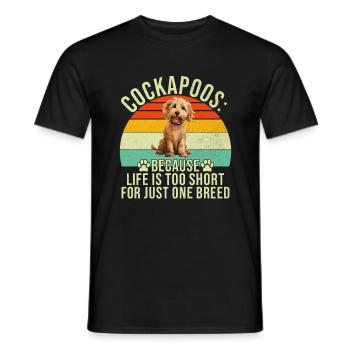 Cockapoo Gifts - Männer T-Shirt - Schwarz - Vorne - AI Model Male 178 light (178cm)