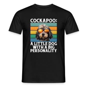 Cockapoo Gifts - Männer T-Shirt - Schwarz - Vorne - AI Model Male 178 light (178cm)