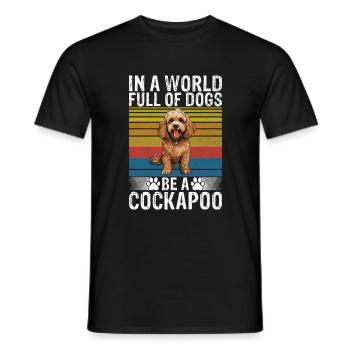 Cockapoo Gifts - Männer T-Shirt - Schwarz - Vorne - AI Model Male 178 light (178cm)