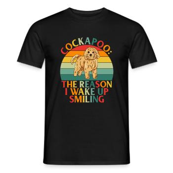 Cockapoo Gifts - Männer T-Shirt - Schwarz - Vorne - AI Model Male 178 light (178cm)