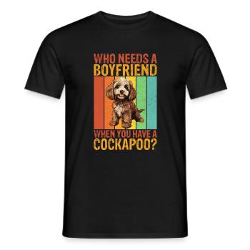 Cockapoo Gifts - Männer T-Shirt - Schwarz - Vorne - AI Model Male 178 light (178cm)