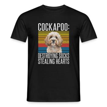 Cockapoo Gifts - Männer T-Shirt - Schwarz - Vorne - AI Model Male 178 light (178cm)
