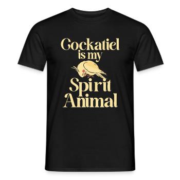 Cadeaux de calopsitte - T-shirt homme - noir - Devant - AI Model Male 178 light (178cm)