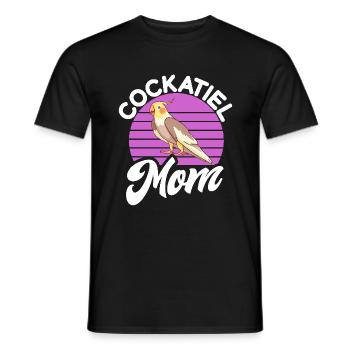 Cockatiel Gifts - Männer T-Shirt - Schwarz - Vorne - AI Model Male 178 light (178cm)