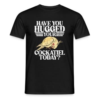 Cadeaux de calopsitte - T-shirt homme - noir - Devant - AI Model Male 178 light (178cm)