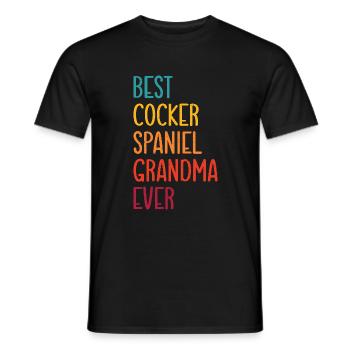 Cocker Spaniel Gifts - Männer T-Shirt - Schwarz - Vorne - AI Model Male 178 light (178cm)