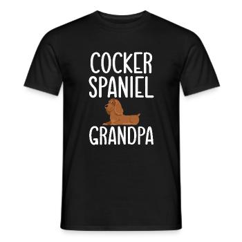 Cocker Spaniel Gifts - Männer T-Shirt - Schwarz - Vorne - AI Model Male 178 light (178cm)