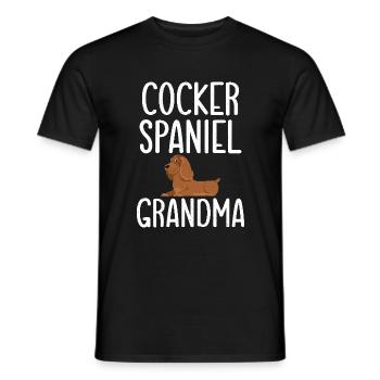 Cocker Spaniel Gifts - Männer T-Shirt - Schwarz - Vorne - AI Model Male 178 light (178cm)