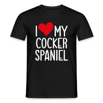 Cadeaux Cocker Spaniel - T-shirt homme - noir - Devant - AI Model Male 178 light (178cm)