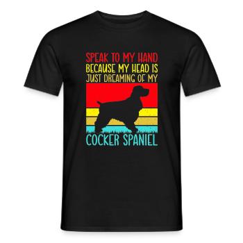 Cadeaux Cocker Spaniel - T-shirt homme - noir - Devant - AI Model Male 178 light (178cm)