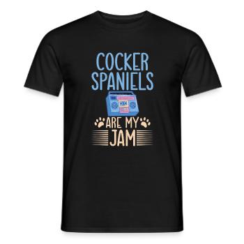 Cocker Spaniel Gifts - Männer T-Shirt - Schwarz - Vorne - AI Model Male 178 light (178cm)