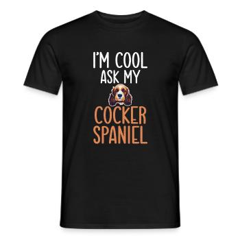 Cadeaux Cocker Spaniel - T-shirt homme - noir - Devant - AI Model Male 178 light (178cm)