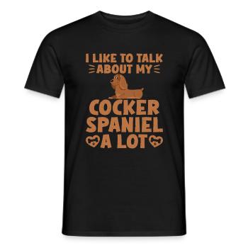 Cadeaux Cocker Spaniel - T-shirt homme - noir - Devant - AI Model Male 178 light (178cm)