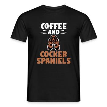 Cocker Spaniel Gifts - Männer T-Shirt - Schwarz - Vorne - AI Model Male 178 light (178cm)