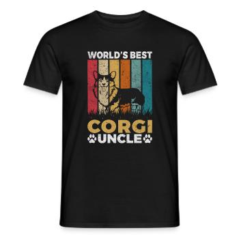 Corgi Gifts for Corgi Lovers - Men's T-Shirt - black - Front - AI Model Male 178 light (178cm)