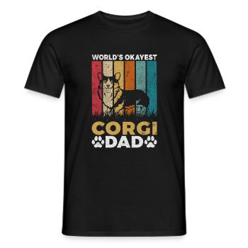 Corgi Gifts for Corgi Lovers - Men's T-Shirt - black - Front - AI Model Male 178 light (178cm)