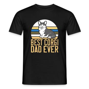 Corgi Gifts for Corgi Lovers - Men's T-Shirt - black - Front - AI Model Male 178 light (178cm)