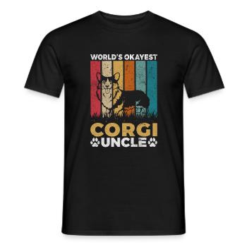 Corgi Gifts for Corgi Lovers - Men's T-Shirt - black - Front - AI Model Male 178 light (178cm)