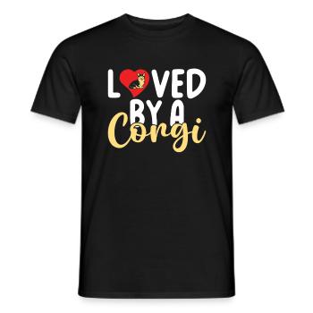 Cadeaux de corgi pour les amateurs de corgi - T-shirt homme - noir - Devant - AI Model Male 178 light (178cm)