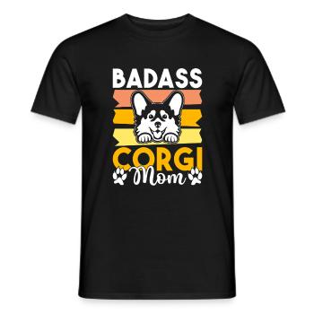 Cadeaux de corgi pour les amateurs de corgi - T-shirt homme - noir - Devant - AI Model Male 178 light (178cm)