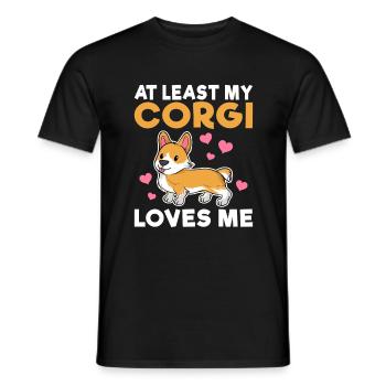 Cadeaux de corgi pour les amateurs de corgi - T-shirt homme - noir - Devant - AI Model Male 178 light (178cm)