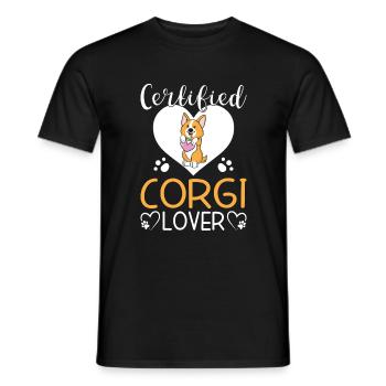 Corgi Gifts for Corgi Lovers - Men's T-Shirt - black - Front - AI Model Male 178 light (178cm)