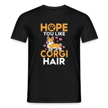 Corgi Gifts for Corgi Lovers - Men's T-Shirt - black - Front - AI Model Male 178 light (178cm)