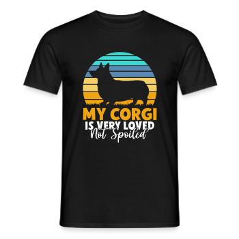 Corgi Gifts for Corgi Lovers - Men's T-Shirt - black - Front - AI Model Male 178 light (178cm)