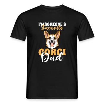 Corgi Gifts for Corgi Lovers - Men's T-Shirt - black - Front - AI Model Male 178 light (178cm)