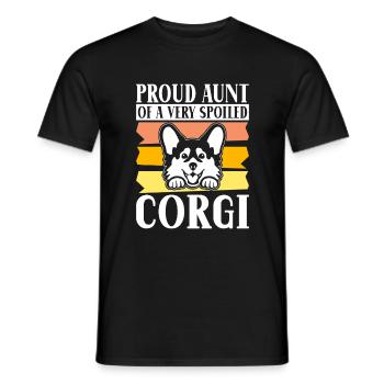 Corgi Gifts for Corgi Lovers - Men's T-Shirt - black - Front - AI Model Male 178 light (178cm)