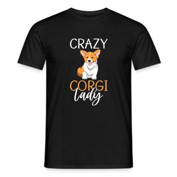 Corgi Gifts for Corgi Lovers - Men's T-Shirt - black - Front - AI Model Male 178 light (178cm)