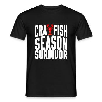 Crawfish Gifts - Men's T-Shirt - black - Front - AI Model Male 178 light (178cm)