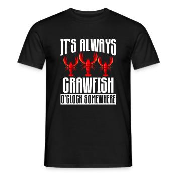 Crawfish Gifts - Männer T-Shirt - Schwarz - Vorne - AI Model Male 178 light (178cm)