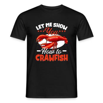 Crawfish Gifts - Männer T-Shirt - Schwarz - Vorne - AI Model Male 178 light (178cm)